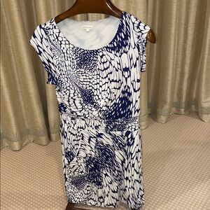 Shoshanna Navy and White Dress